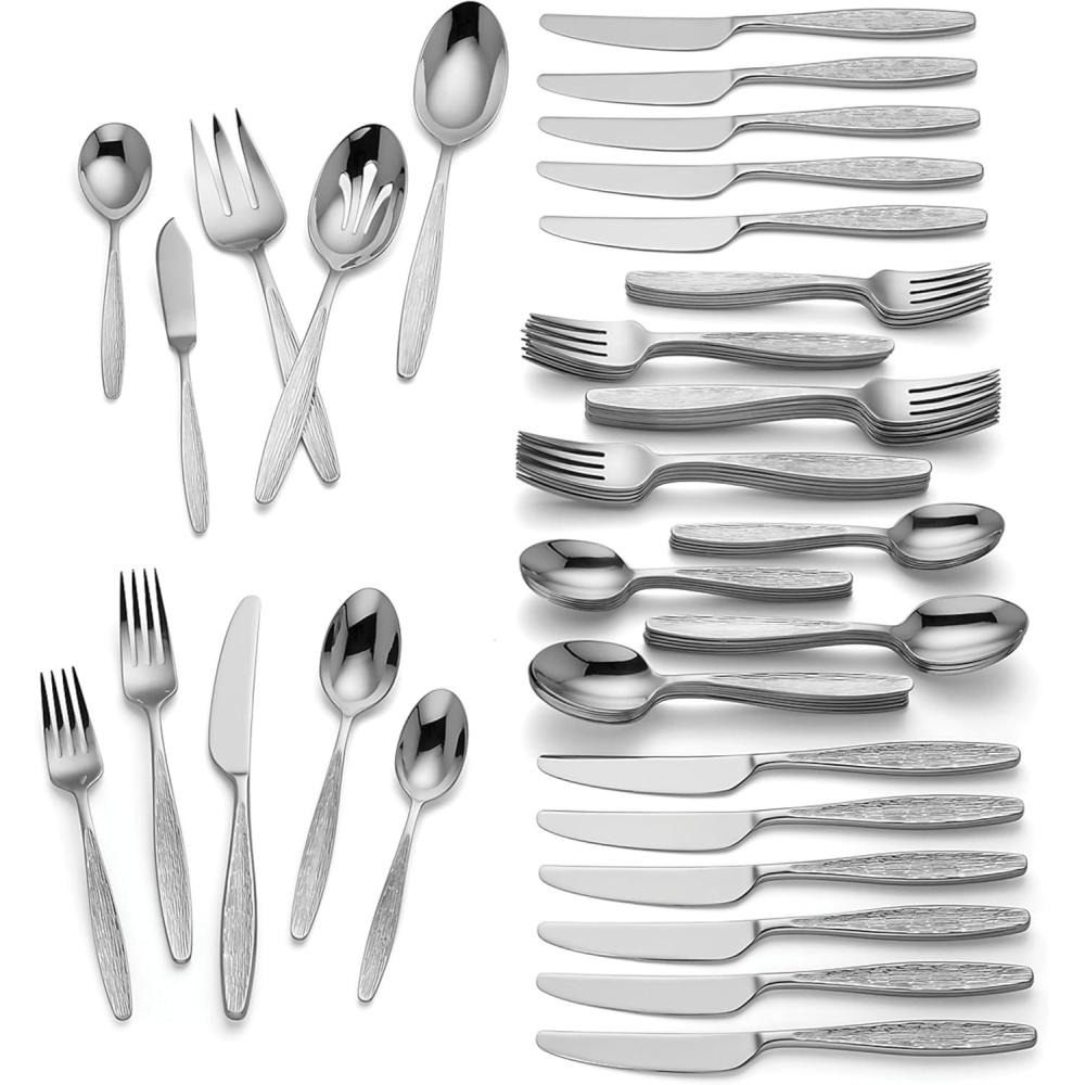 imageLenox Bratton 65Piece Flatware Set 985 LB MetallicEmerick