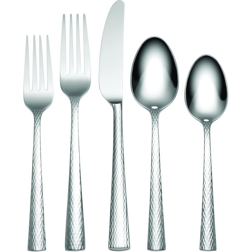 imageLenox Bratton 65Piece Flatware Set 985 LB MetallicGladstone