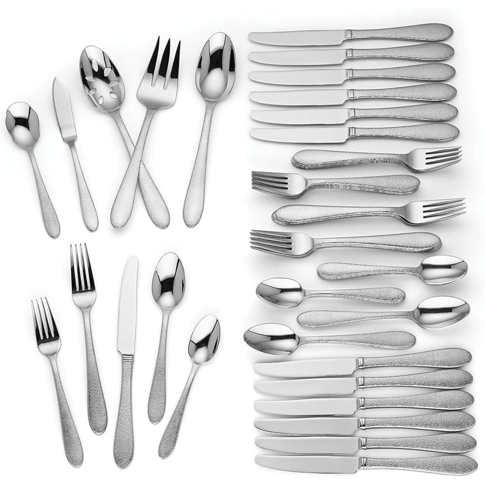 imageLenox Bratton 65Piece Flatware Set 985 LB MetallicHaveson