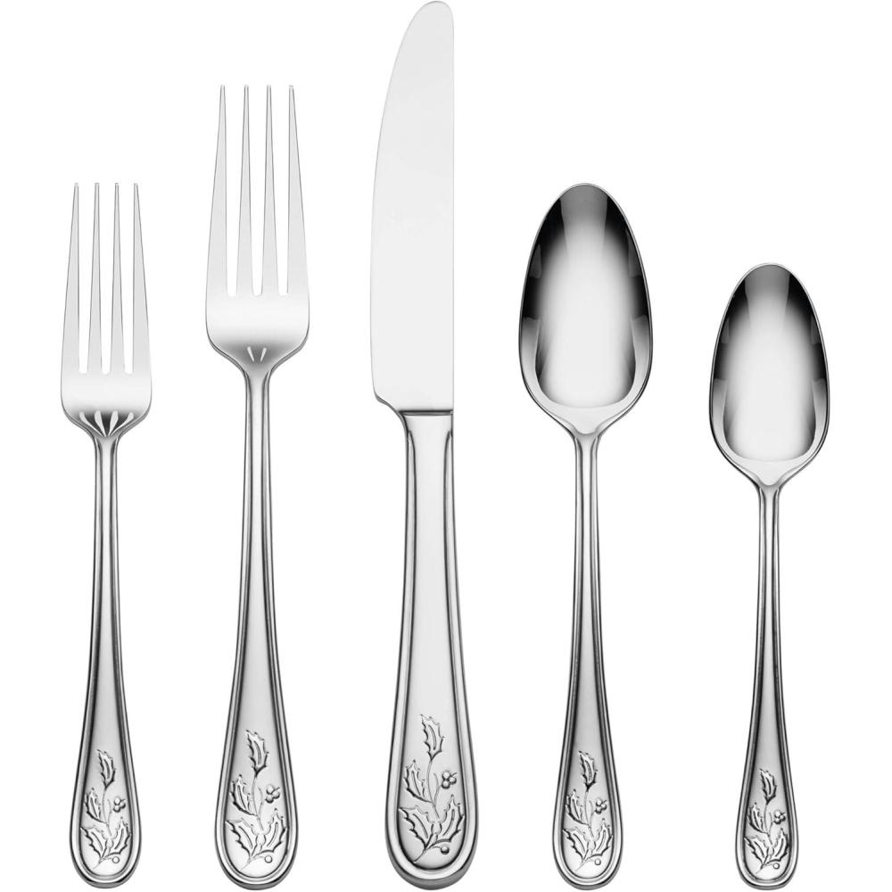 imageLenox Bratton 65Piece Flatware Set 985 LB MetallicHoliday