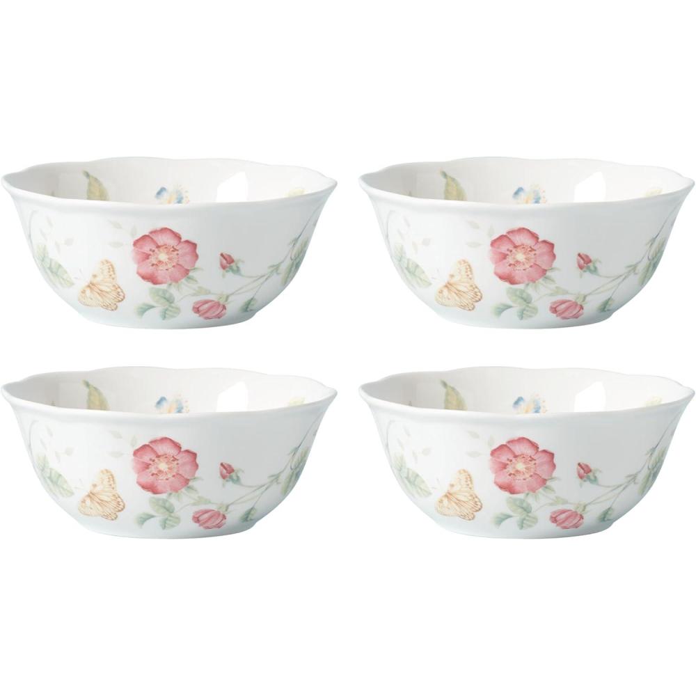 imageLenox Butterfly Meadow 4Piece Large AllPurpose Bowls 403 Multi