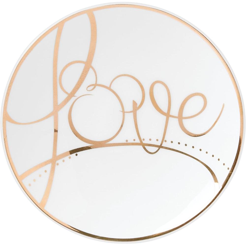 imageLenox Disney Bridal Dessert Set070 MetallicRing Dish