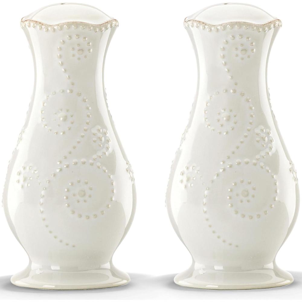 imageLenox French Perle White Tall Salt and Pepper Set