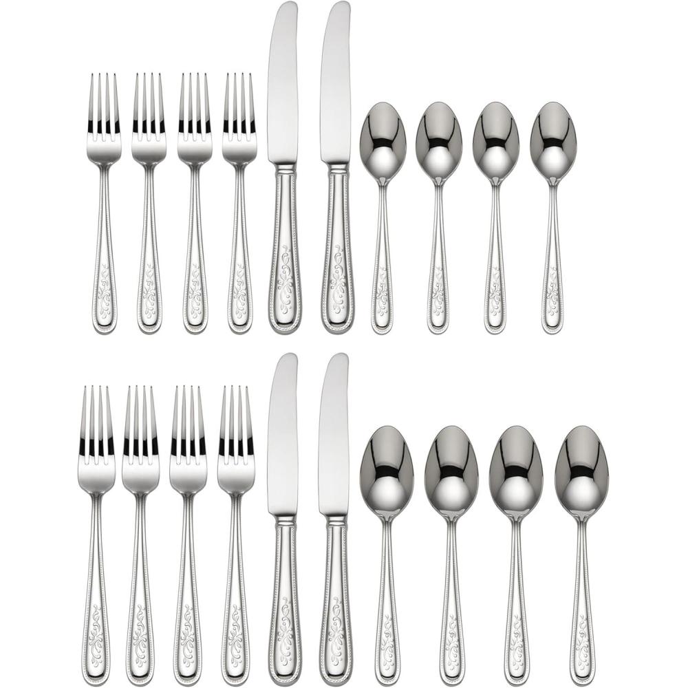 imageLenox Opal Innocence Flatware 5Piece Place Setting Silver20Piece Set