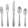 Gorham Melon Bud 5-Piece Stainless Steel Flatware Place Setting, Service for 1, Silver -(5-Piece  Stainless)