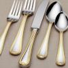 Lenox 5-Piece Vintage Jewel Gold Place Setting , Silver -(5-Piece Set  Gold)