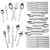 Lenox Bratton 65-Piece Flatware Set, 9.85 LB, Metallic(Bratton)