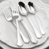 Lenox Bratton 65-Piece Flatware Set, 9.85 LB, Metallic(Chelse Muse)