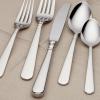 Lenox Silverware Set, Pearl Platinum 20-Piece Flatware Set, Service For 4, 18/10 Stainless Steel, Dishwasher Safe, Knives Spoons And Forks Set, Home And Kitchen Utensils (Silver, 20 Piece)