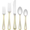 Lenox 5-Piece Vintage Jewel Gold Place Setting , Silver -(5-Piece Set  Gold)