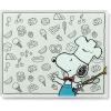 Lenox 897681 Chef Snoopy Figural Utensil Crock 4-Piece Set(Small Prep Board)
