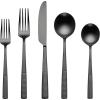 Lenox 898324 Modulus Satin Black 20-Piece Flatware Set