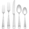 Lenox Bratton 65-Piece Flatware Set, 9.85 LB, Metallic(Eastwood)