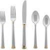 Lenox Eternal Gold Flatware 5-Piece Place Setting, Service for 1 , Stainless –