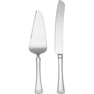 LENOX Portola 2-Piece Dessert Set, 2 Count, Metallic