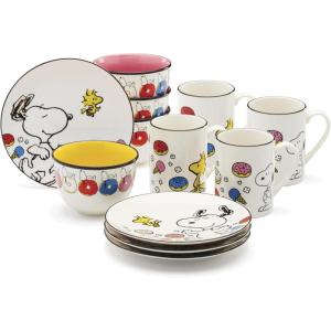 Lenox 897681 Chef Snoopy Figural Utensil Crock 4-Piece Set(12-Piece Dessert Set)