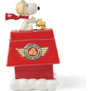 Lenox 897681 Chef Snoopy Figural Utensil Crock 4-Piece Set(Cookie Jar)