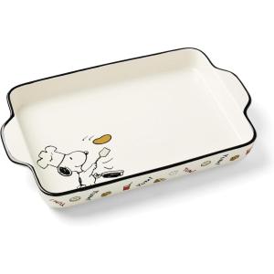 Lenox 897681 Chef Snoopy Figural Utensil Crock 4-Piece Set(Rectangular Baker)