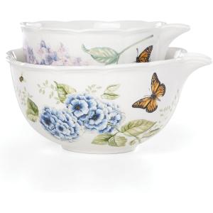 Lenox Butterfly Meadow 2-piece Nesting Bowl Set, 2.9 LB, Multi