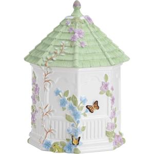 Lenox Butterfly Meadow Figural Gazebo Cookie Jar, 10-Inch, White