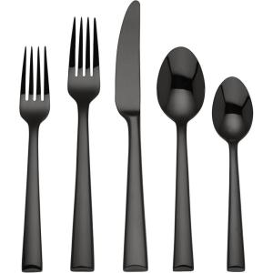 Lenox Onyx 5-Piece Place Setting, 1.00 LB, Black(Onyx)