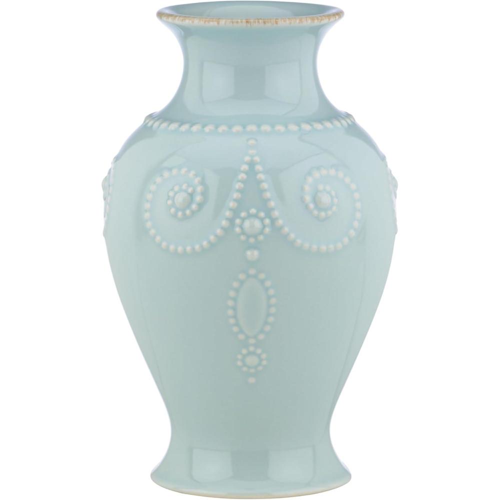 imageLenox French Perle Ice Blue 8 Fluted Vase 869509Bouquet Vase