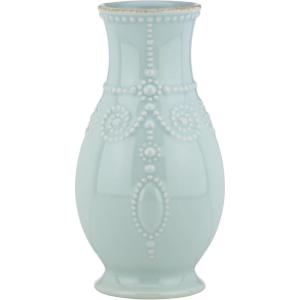 Lenox French Perle Ice Blue 8″ Fluted Vase – 869509(Fluted Vase)