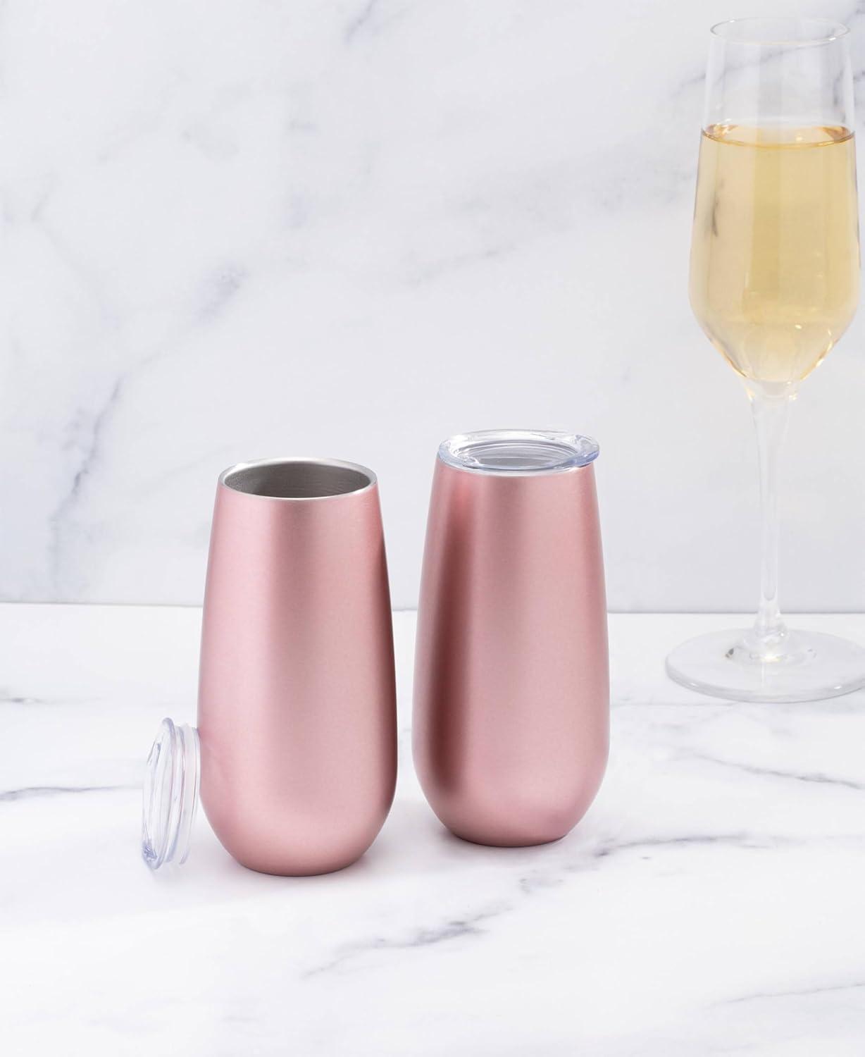 imageCambridge 6 Oz Pink Champagne Flutes Set Of 2 2 Count No Color