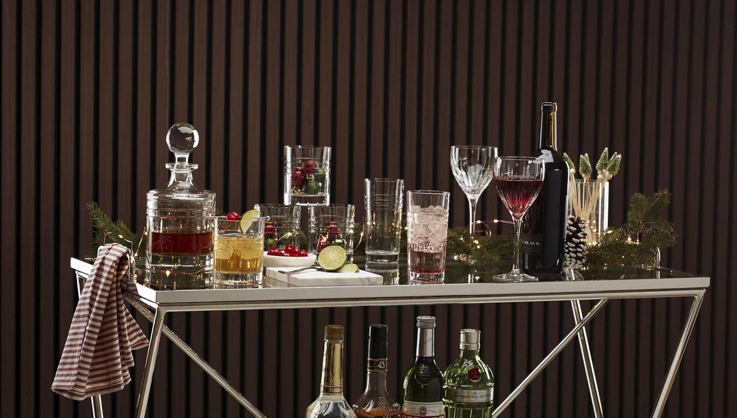 imageReed amp Barton 894880 Hudson Toasting Flute PairDouble Old Fashioned Glasses Set of 4