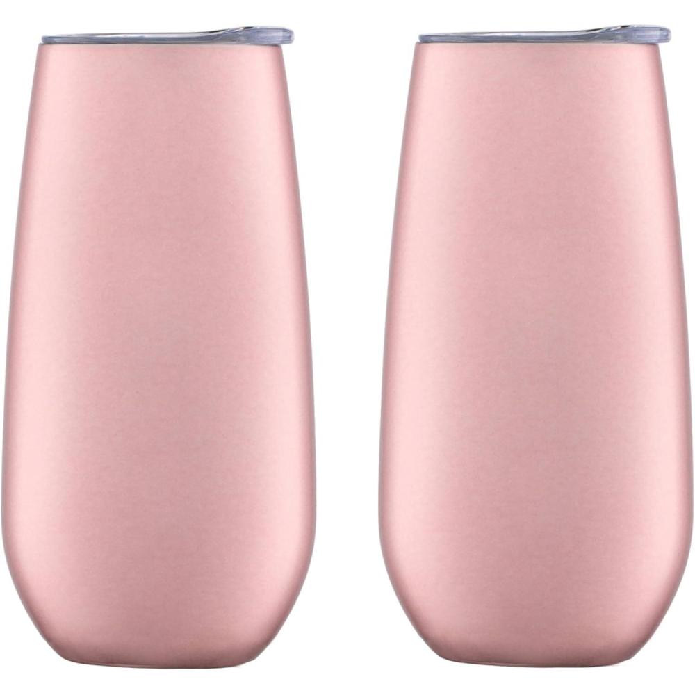 imageCambridge 6 Oz Pink Champagne Flutes Set Of 2 2 Count No Color