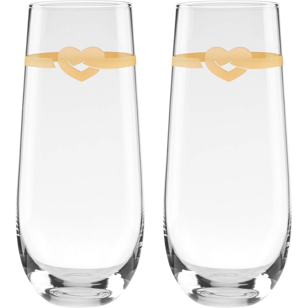 imageKate Spade New York Love 2Piece Stemless Toasting Flutes 075 LB Clear