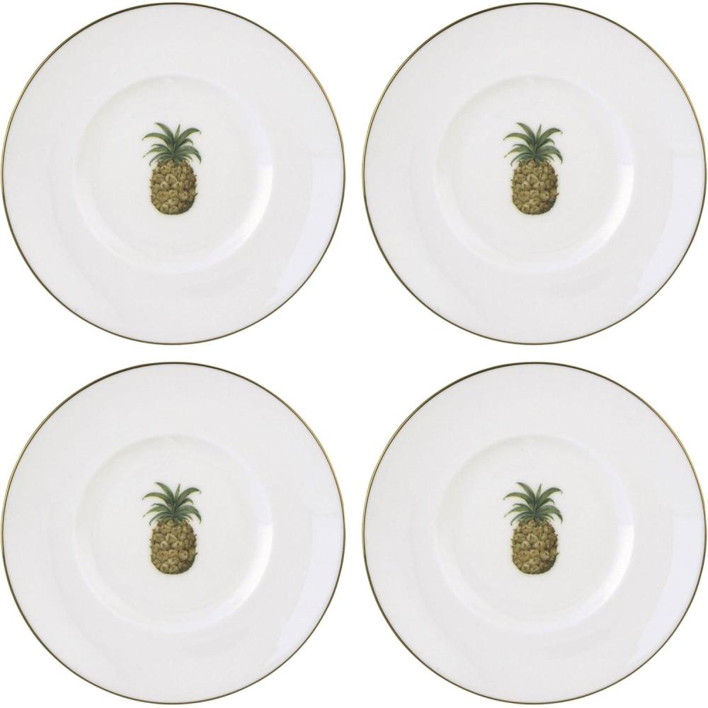 imageLenox 6226708 British Colonial Bamboo MugDessert Plates  Set of 4