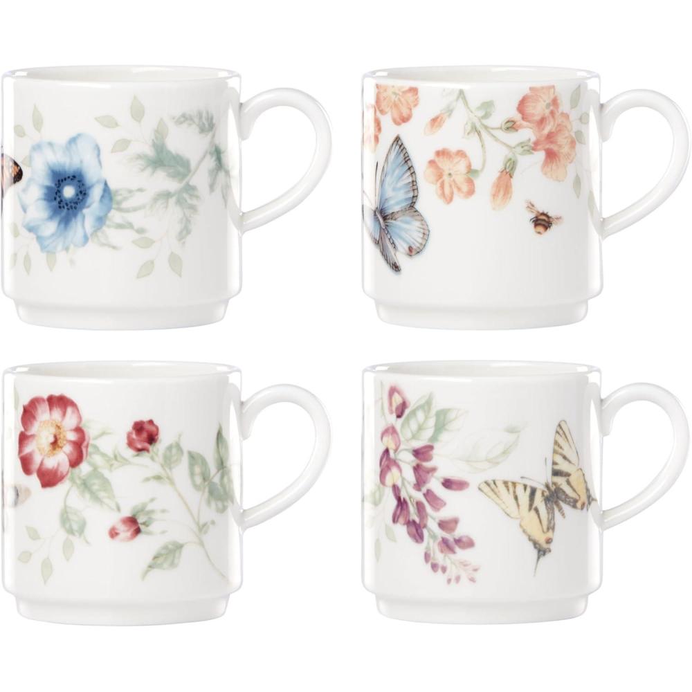 imageLenox 890451 Butterfly Meadow 4Piece Stacking Mug Set