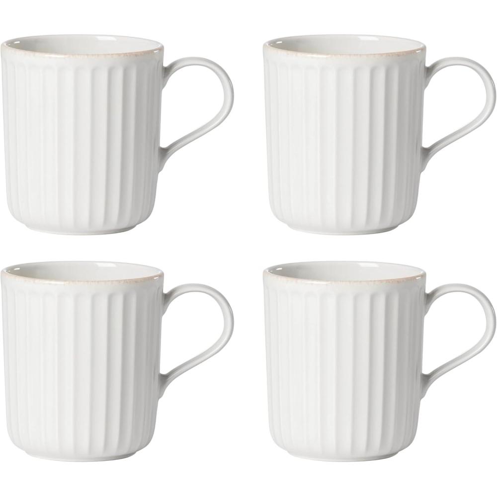 imageLenox 893549 French Perle Scallop 4Piece Mug Set