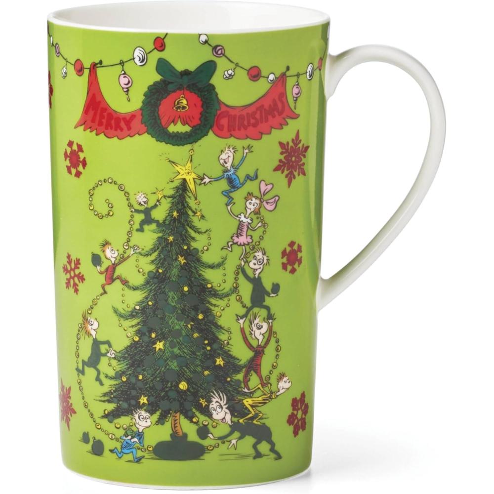 imageLenox 896339 Merry Grinchmas Magic HeatChanging Mug Green Christmas amp Holiday DrinkwareMagic Mug