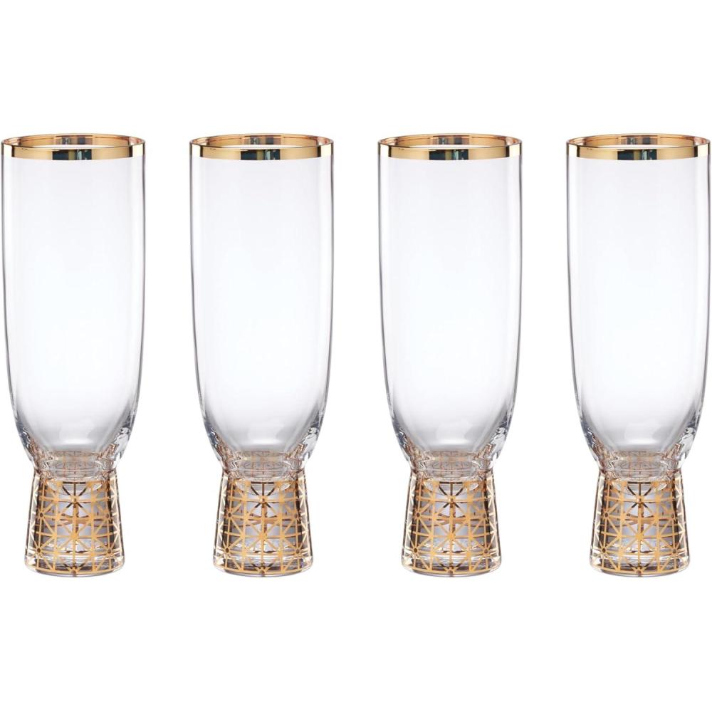 imageLenox 897411 Tuscany Classics Gold Frost Flutes Set of 44 Count