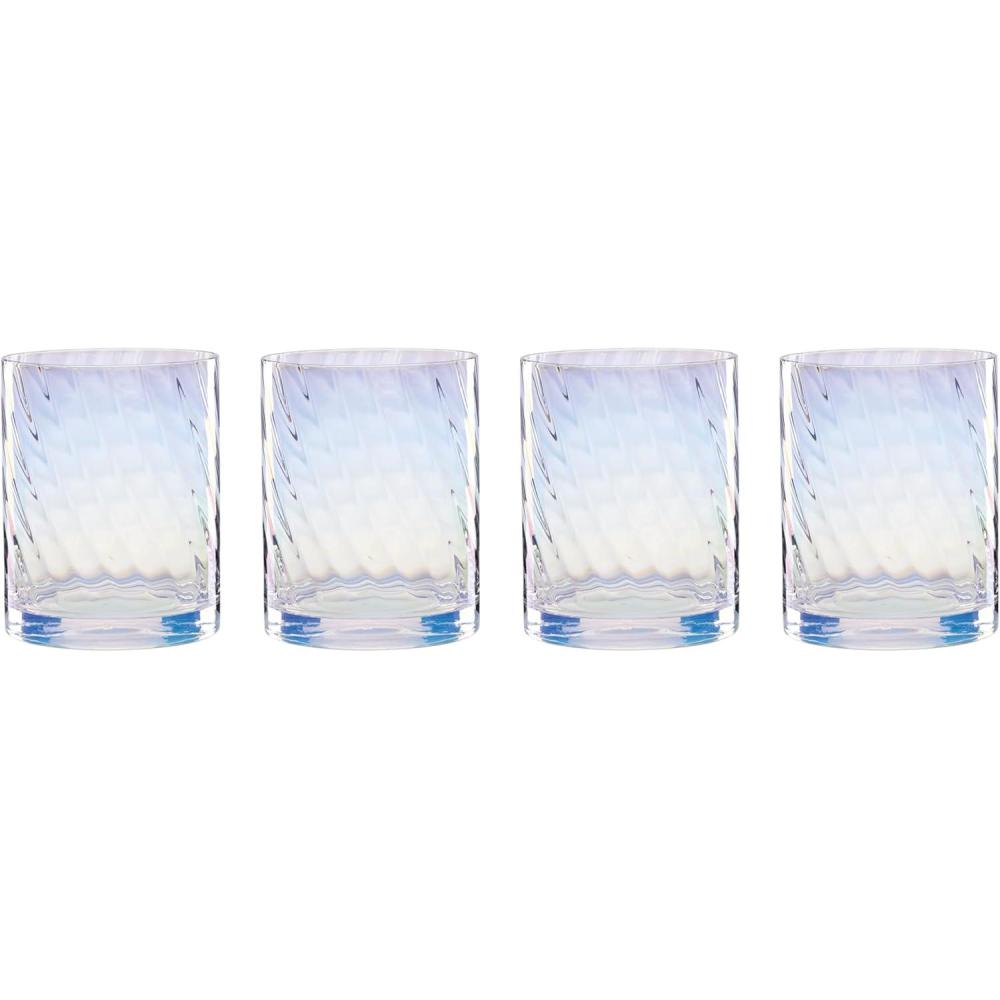 imageLenox 897498 Tuscany Classics Iridescent Flutes Set of 4Double Old Fashioned Glasses