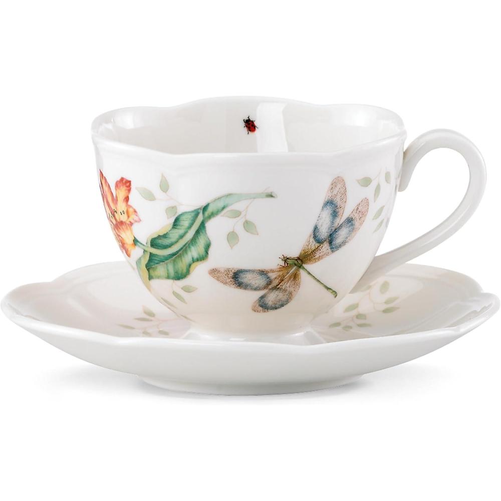 imageLenox Butterfly Meadow Dragonfly Cup and Saucer SetCupSaucer