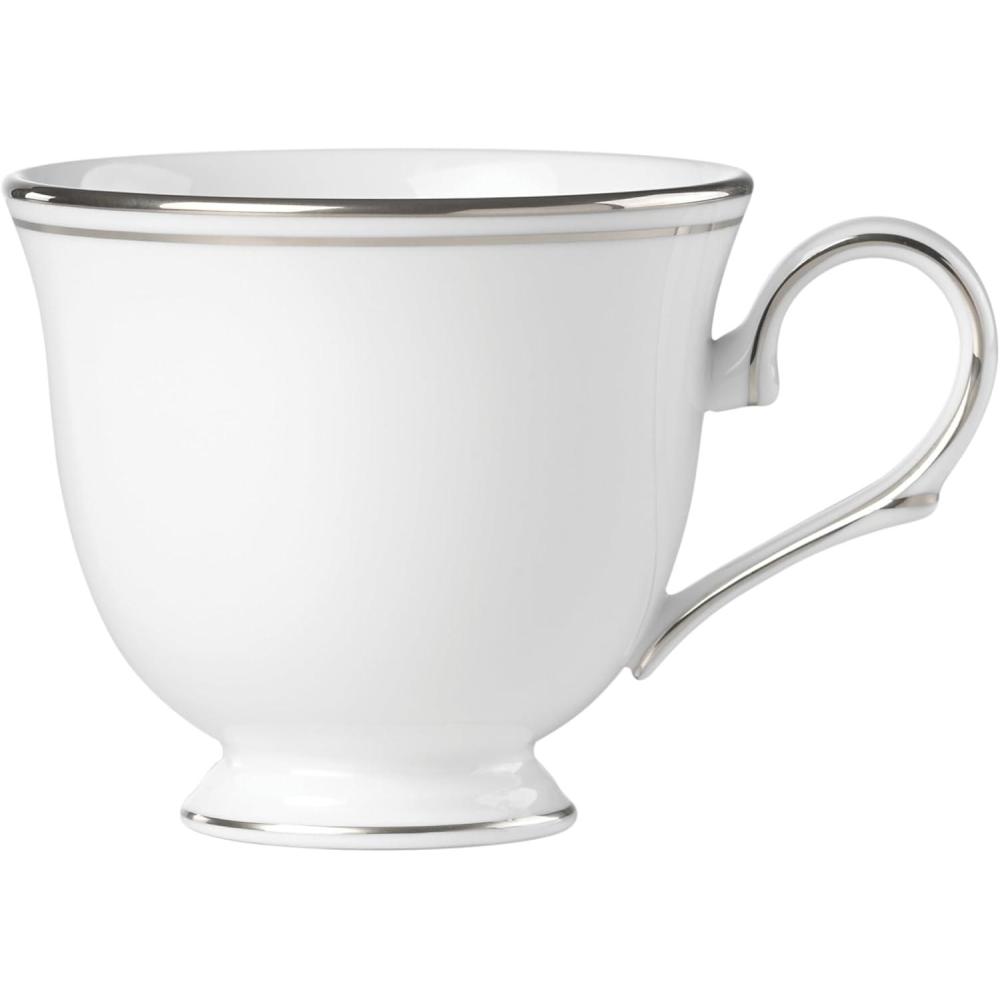 imageLenox Federal Platinum Teacup Cup White 6 Ounces
