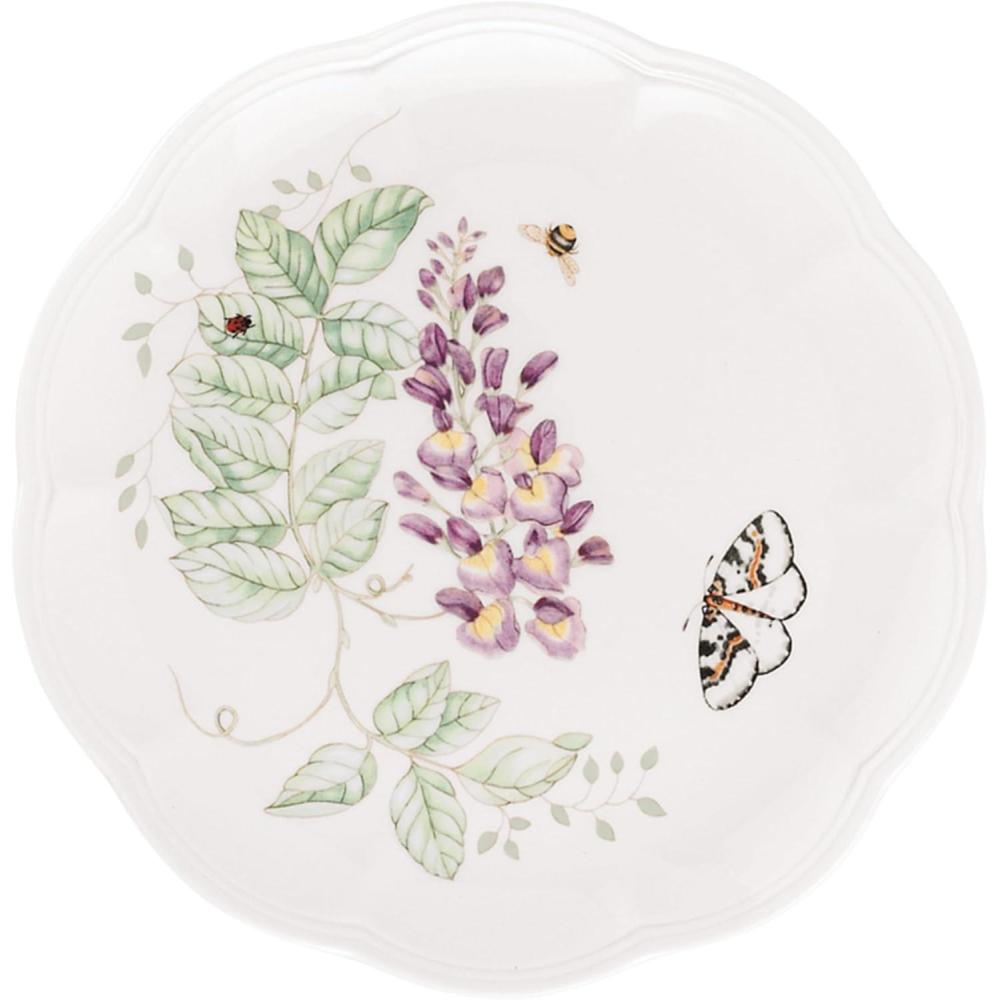 imageLenox Porcelain Meadow Cup and Saucer 13 LB Blue Butterfly1 Count Pack of 1