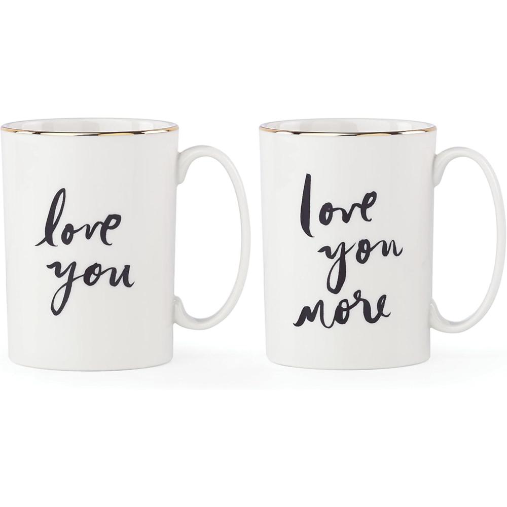 imagekate spade new york Bridal Party 2Piece Champagne Flute SetMug Set Love U