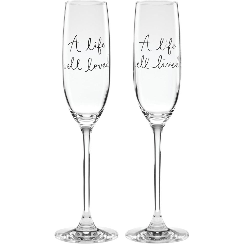 imagekate spade new york Charmed Life 2Piece Toasting Flutes ClearToasting Flutes