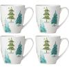 Lenox 880069 Balsam Lane 4-Piece Mug Set, Christmas Drinkware, Holiday Hosting(Mugs  Set of 4)