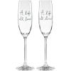 kate spade new york Charmed Life 2-Piece Toasting Flutes, Clear(Toasting Flutes)