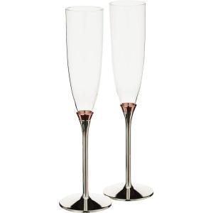 Kate Spade New York Rosy Glow 2-Piece Champagne Flute Set(Toasting Flutes)