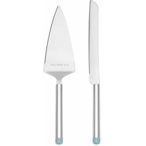 Kate Spade New York Take The Cake 2-Piece Champagne Flute Set, 2 Count (Pack of 1), Clear(Dessert Set)