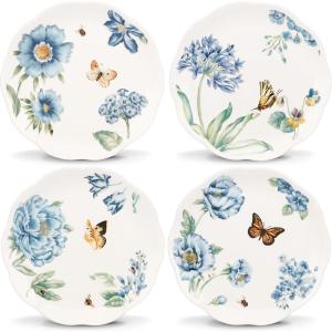Lenox 833418 Butterfly Meadow Blue 4-Piece Mug Set(Dessert Plates  Set of 4)