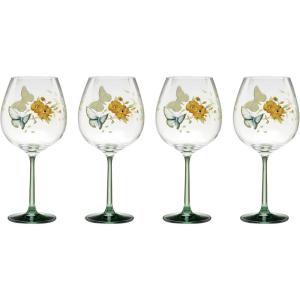 Lenox 896701 Butterfly Meadow Stemless Wine Glasses, Set of 4(Balloon Glasses)