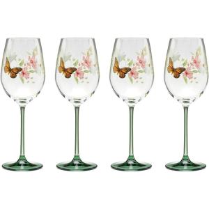 Lenox 896701 Butterfly Meadow Stemless Wine Glasses, Set of 4(Wine Glasses)