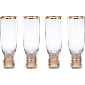 Lenox 897411 Tuscany Classics Gold Frost Flutes, Set of 4(4 Count)